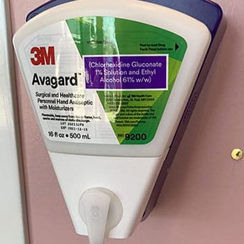 Surgical grade hand disinfectant